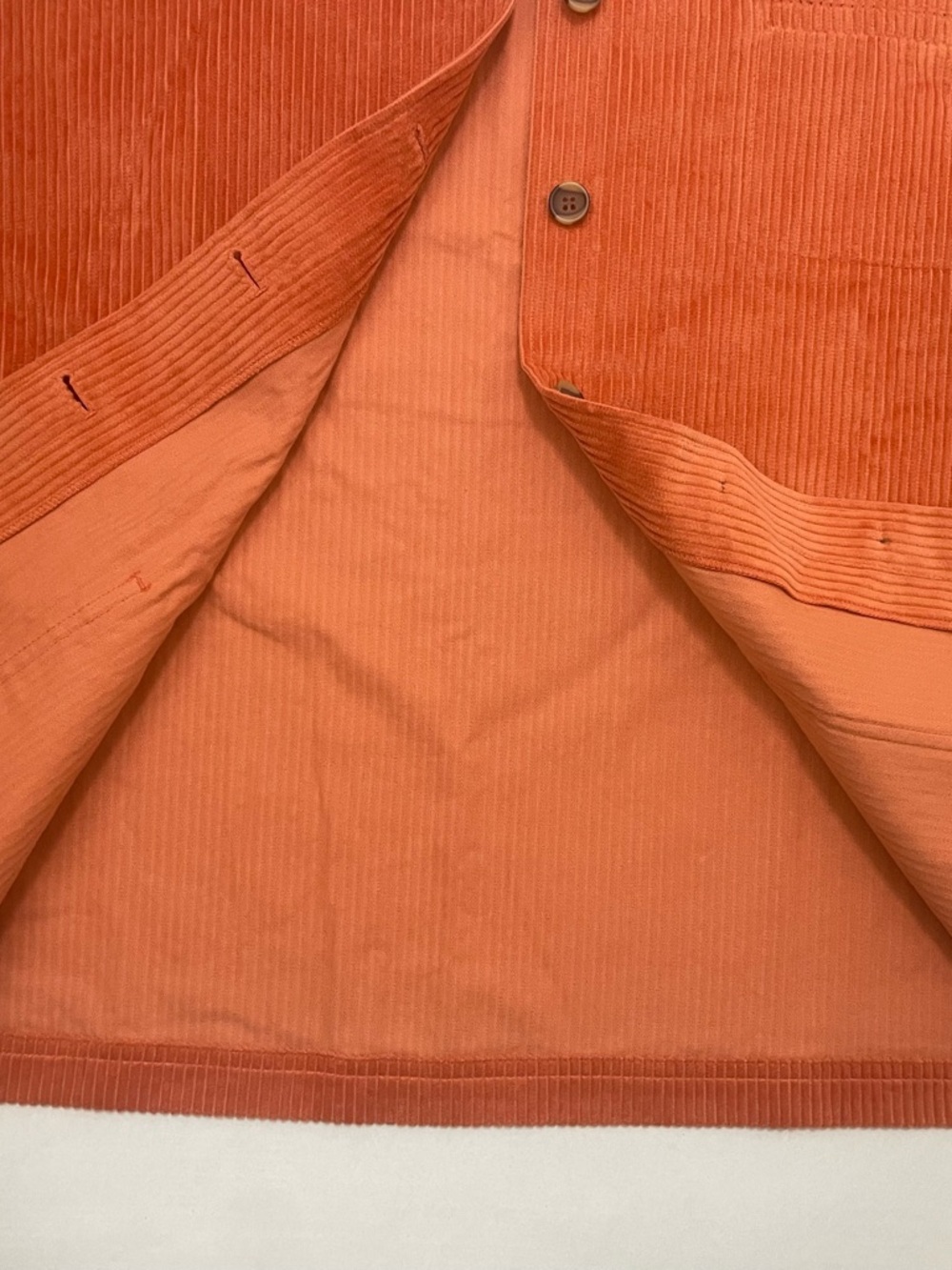Appleseed's Orange Corduroy Button Jacket NWT sz PXL - Picture 3 of 12